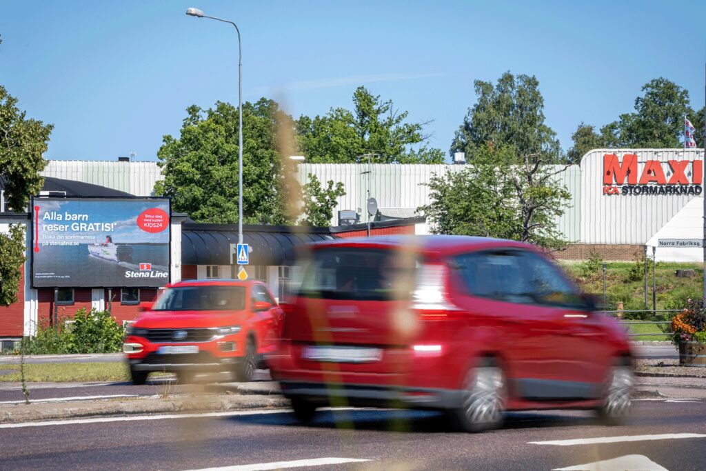 LED-reklam i Folkets Park Oskarshamn